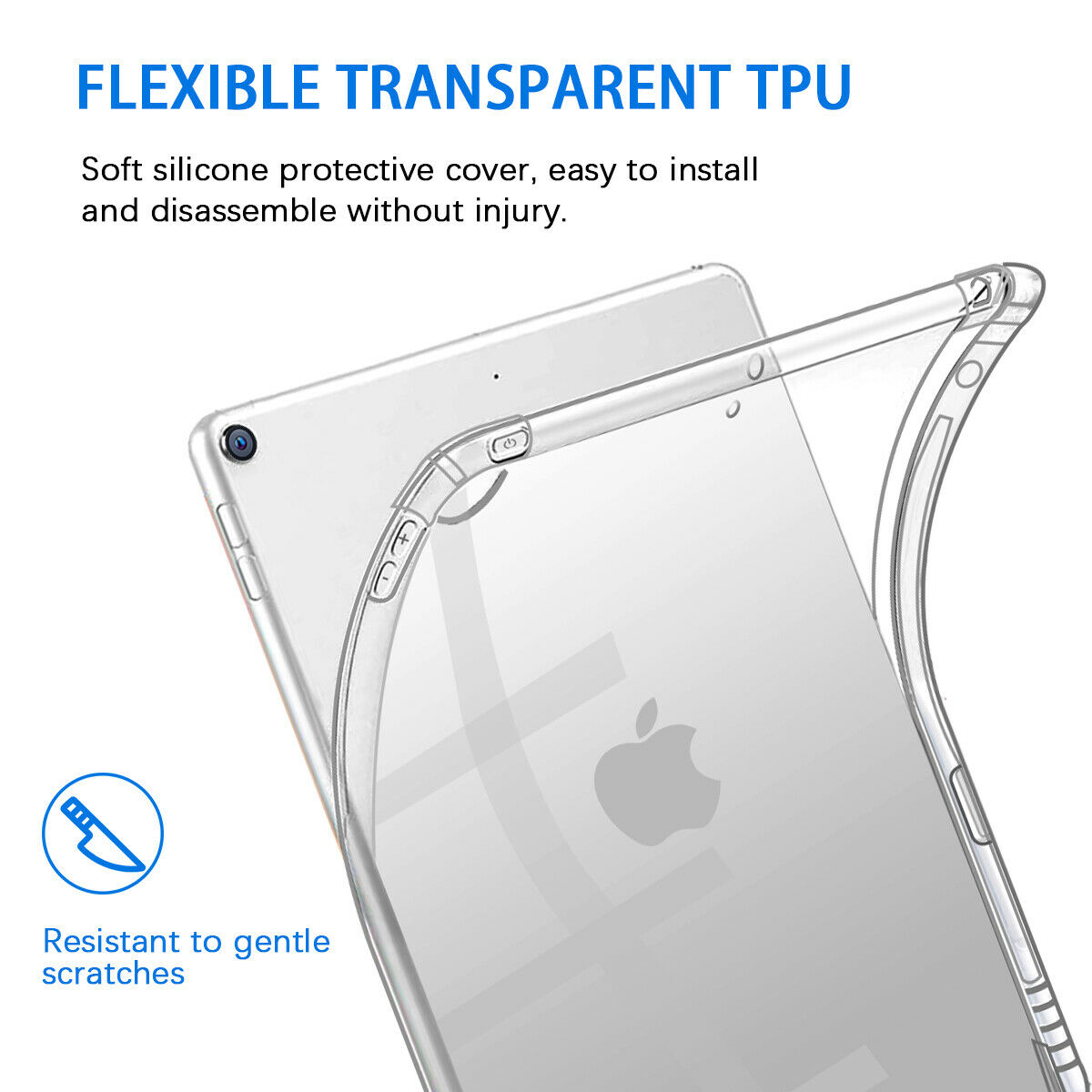 iPad 10.2 9th Gen Clear Case with Pencil Holder