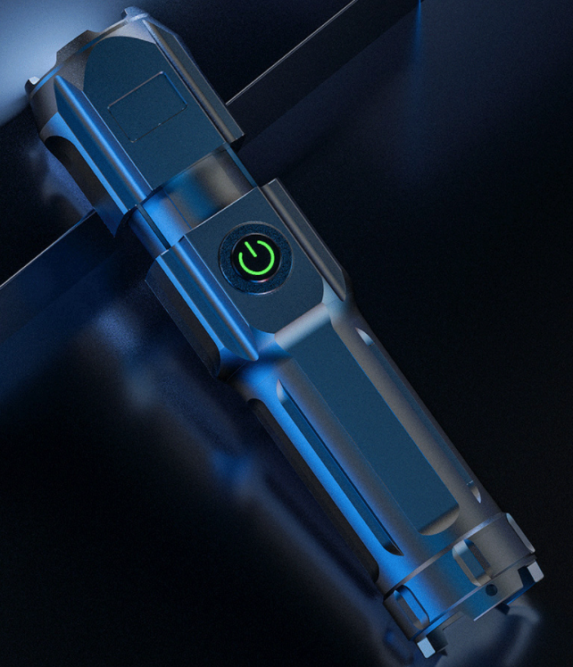 LED Zoomable Flashlight Torch Rechargeable