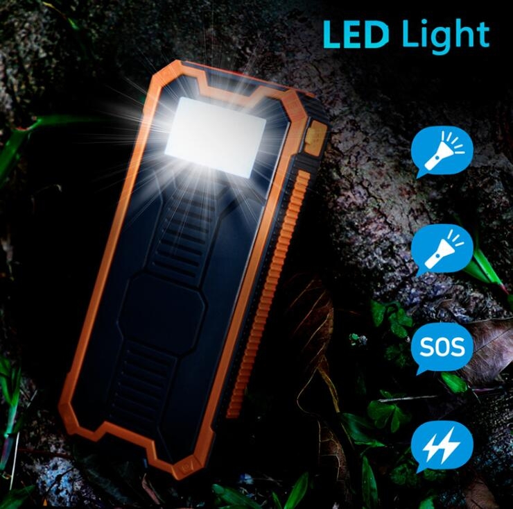 Solar Power Bank Portable 20000mAh