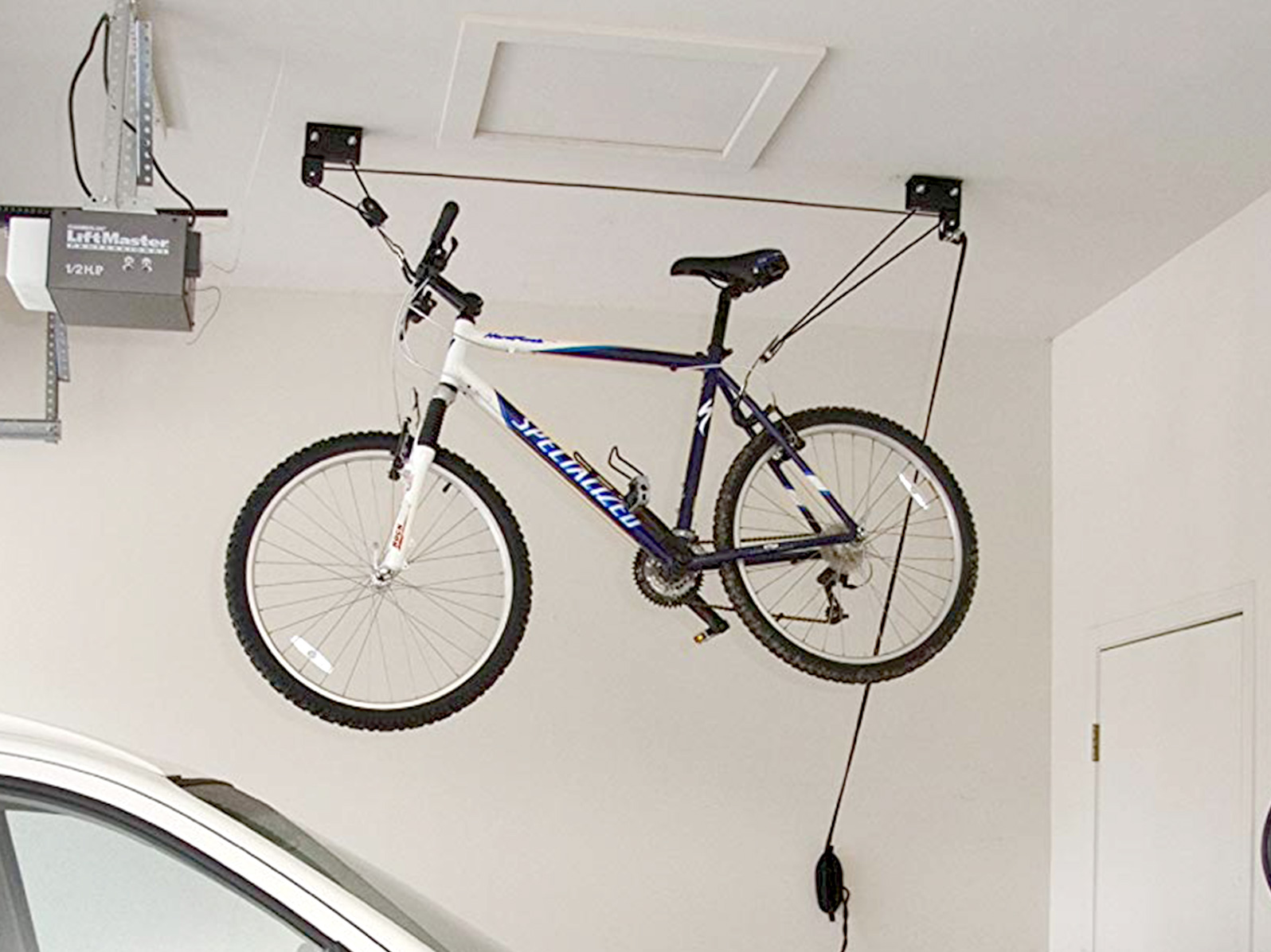 Bicycle Rack Ceiling Hoist, Storage Hoist Bicycle Rack Ceiling Hooks