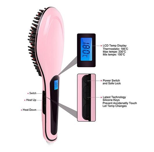 Electric Straight Hair Comb Brush