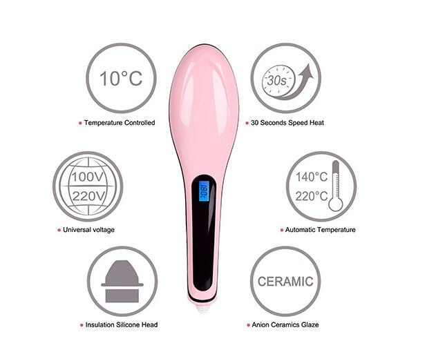 Electric Straight Hair Comb Brush