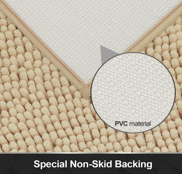 Non slip Microfiber Absorbent Chenille Bath Bathroom Floor Mat Shower Rug Non slip Microfiber Absorbent Chenille Bath Bathroom Floor Mat Shower Rug