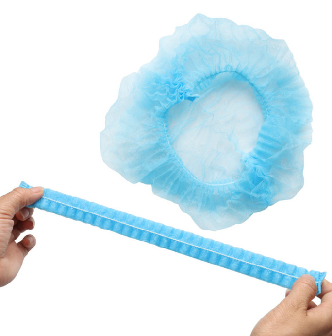 100pcs Disposable Hats Head Cover Waterproof 100pcs Disposable Hats Head Cover Waterproof