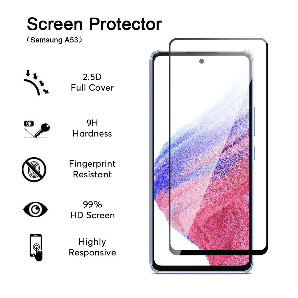 Samsung Galaxy A52s Tempered Glass Screen Protector FULL SCREEN