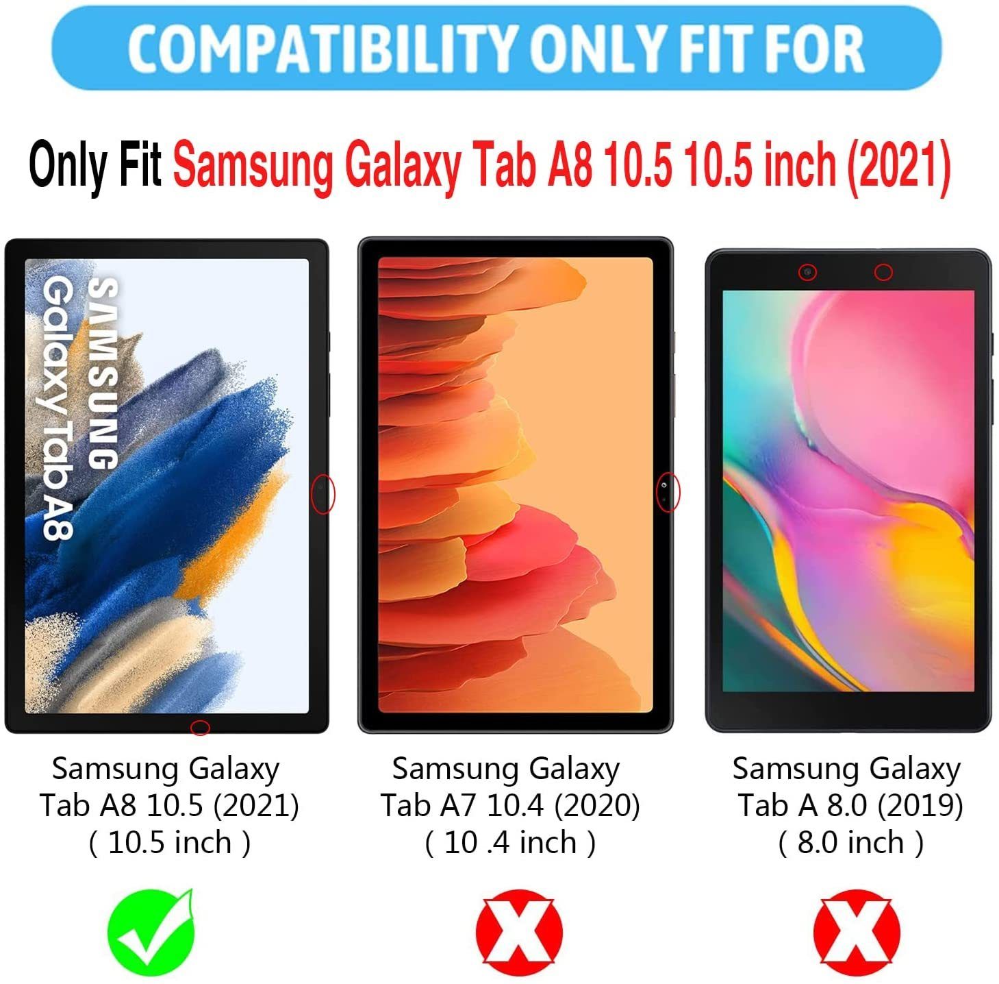 Samsung Galaxy Tab A8 10.5 Tempered Glass Screen Protector
