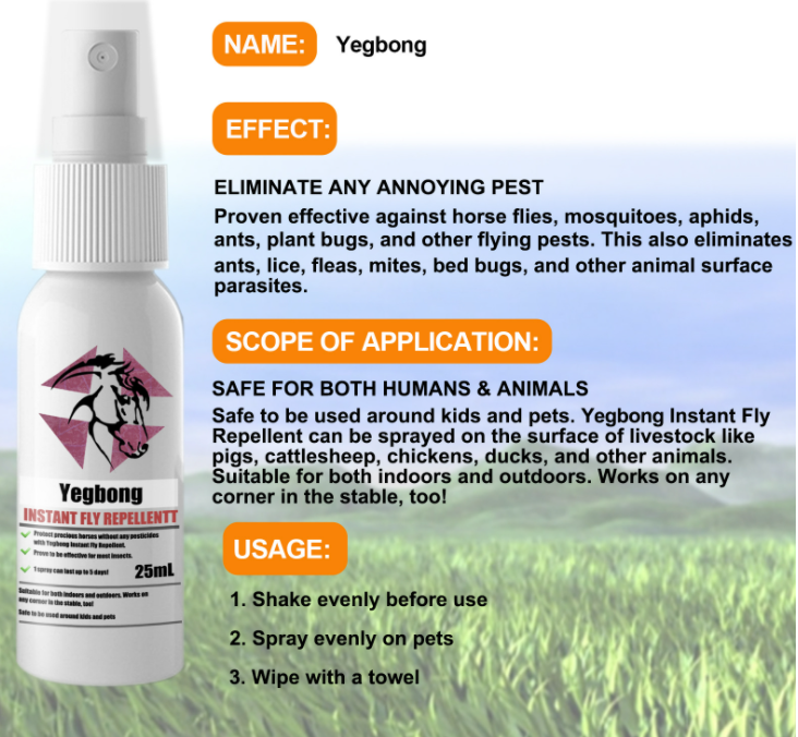 Pet anti-flea spray insect repellent