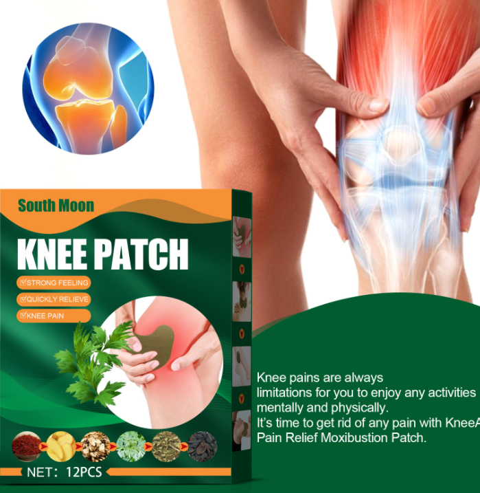 Knee Sore Patch Moxa Plaster Wormwood Sticker 12PCS Knee Sore Patch Moxa Plaster Wormwood Sticker 12PCS