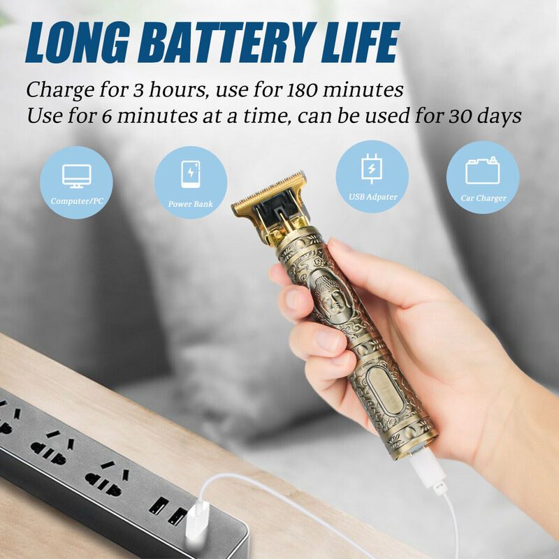 Hair Trimmer Shaver Clippers Cordless  -Buddha