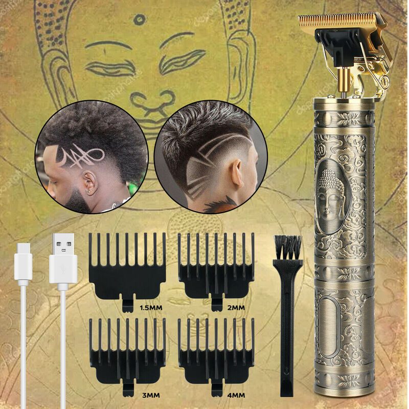 Hair Trimmer Shaver Clippers Cordless  -Buddha