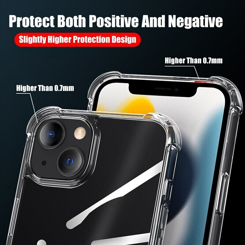 iPhone 14 Case Ultra Clear Gel Shockproof Case