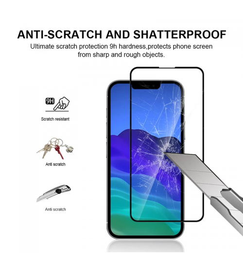 iPhone 14 Plus Tempered Glass Screen Protector FULL Screen