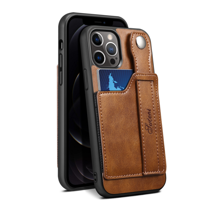 iPhone 14 Pro Case Leather Case Card Holder