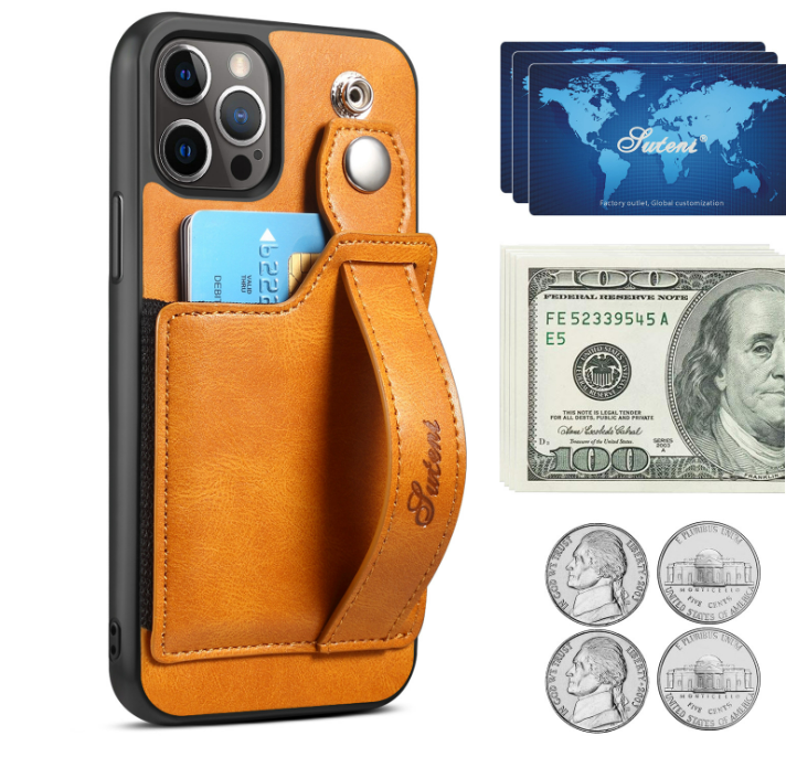 iPhone 14 Pro Max Case Leather Case Card Holder