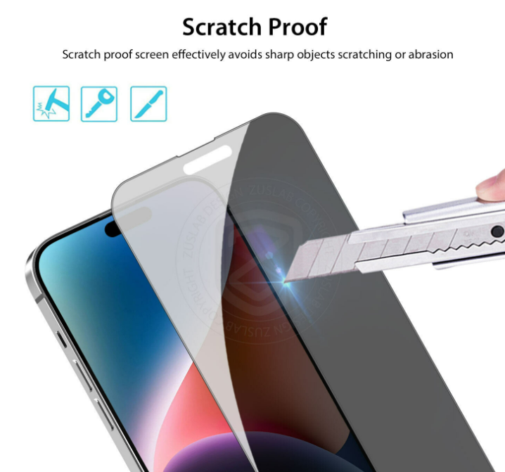 iPhone 14 Pro Privacy Tempered Glass Screen Protector