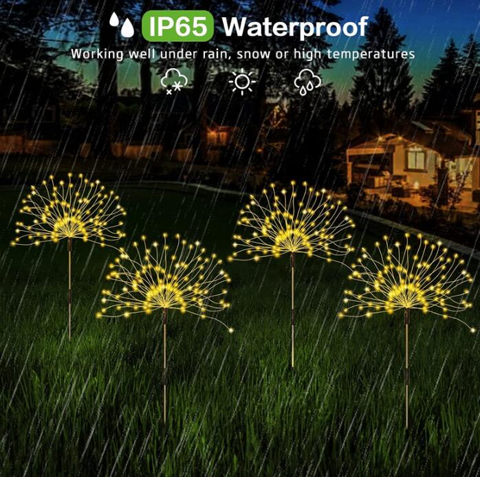 Solar Fireworks Lamp Solar Light 120 LEDs