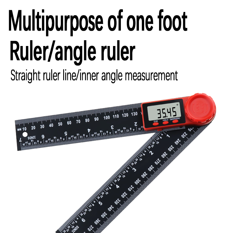 2 in 1 Electronic Digital Angle Finder Ruler