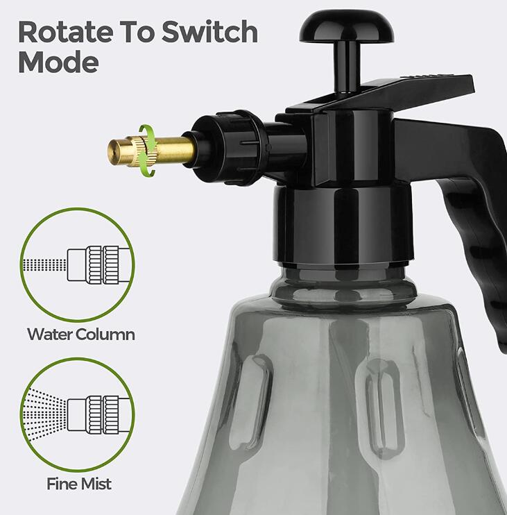 Watering Can Spray Bottle High Pressure 1.5L Garden Water Sprayer