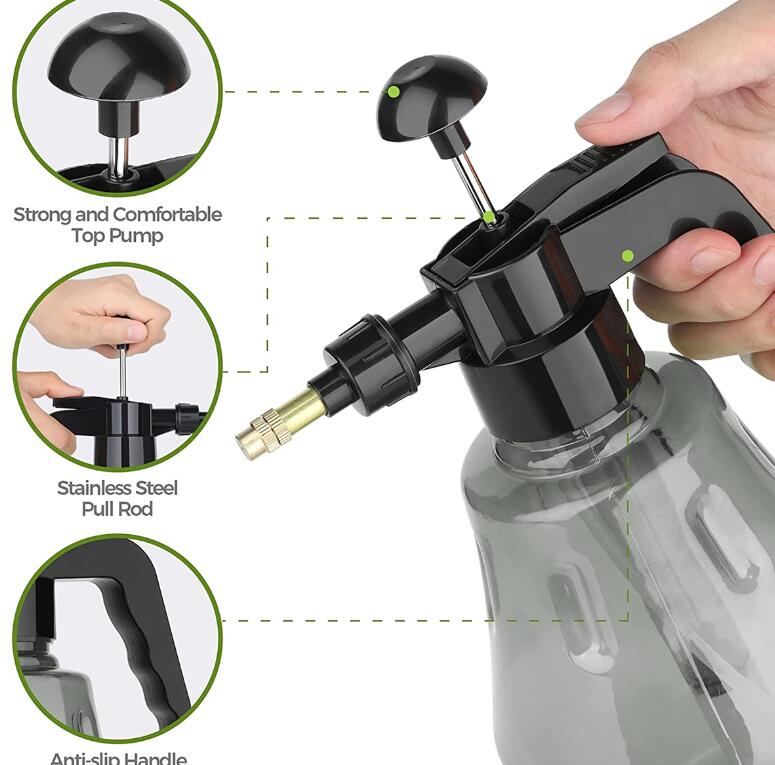 Watering Can Spray Bottle High Pressure 1.5L Garden Water Sprayer