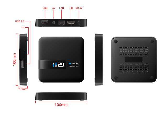 Smart TV Box H20 4K Android 10 Media Player Smart TV Box H20 4K Android 10 Media Player