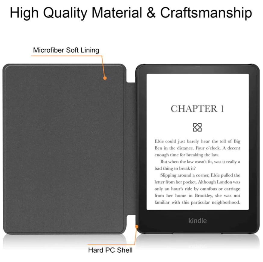 Kindle Paperwhite 2021 (11th Gen) Folio PU Leather Case Kindle Paperwhite 2021 (11th Gen) Folio PU Leather Case