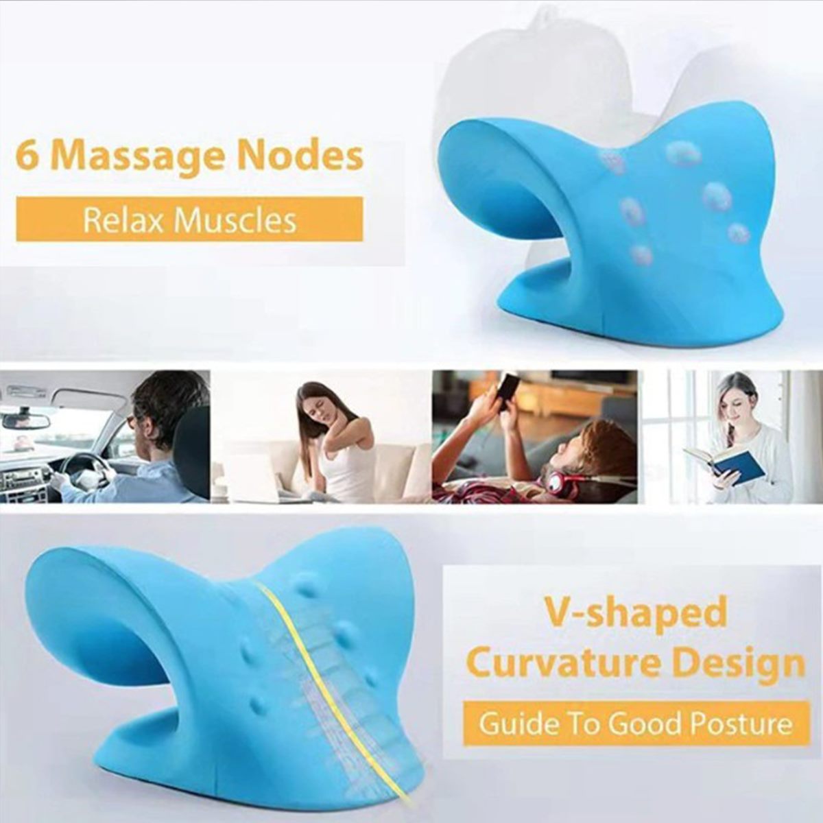 Neck Stretcher Neck Relaxer Pillow Cervical Traction