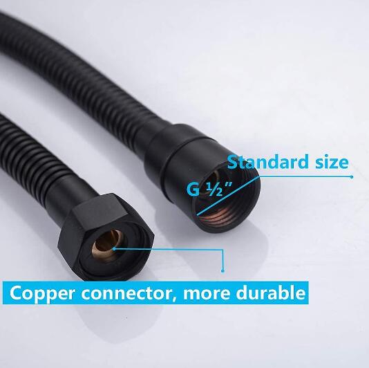 1.5M Shower Hose Black