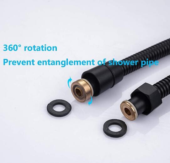1.5M Shower Hose Black