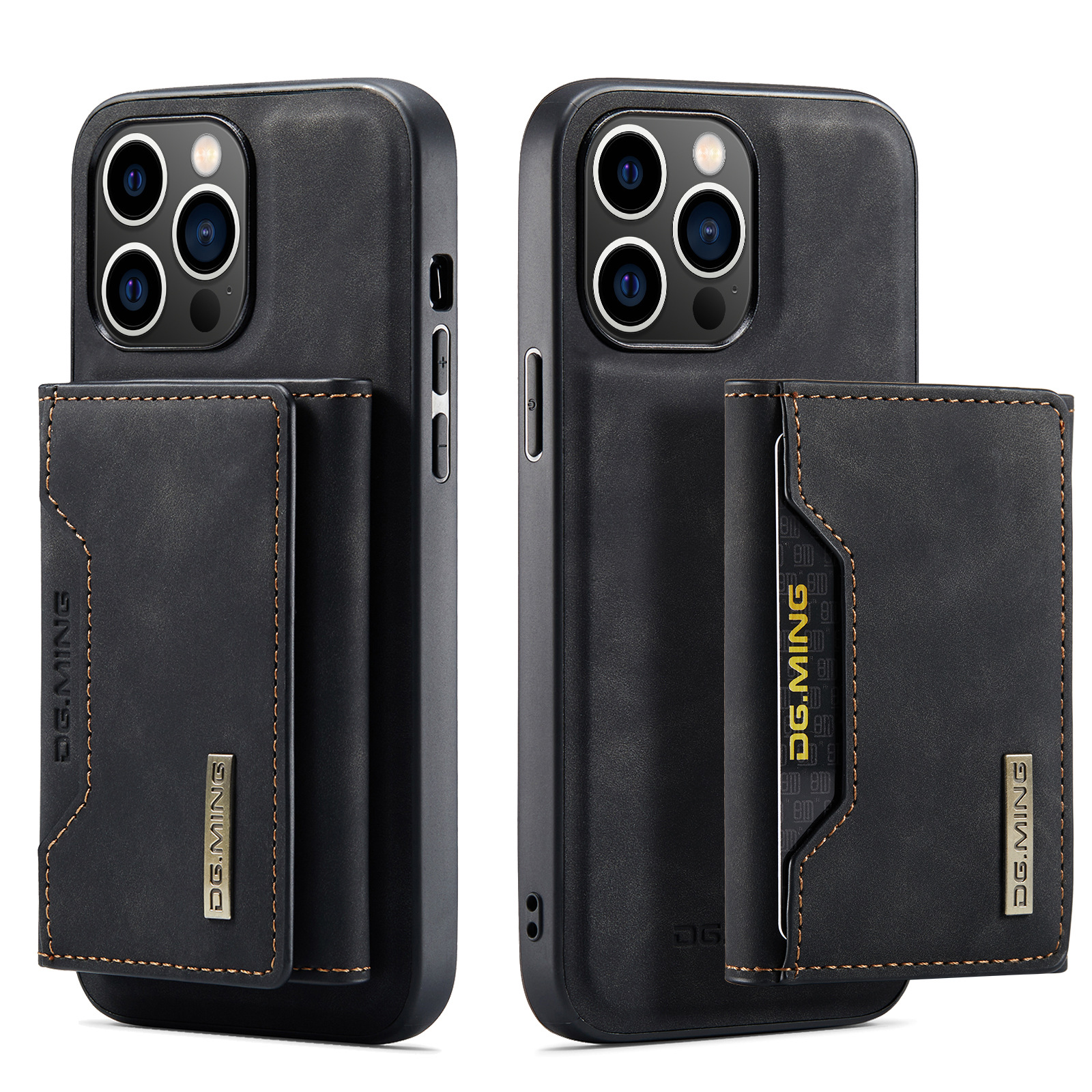iPhone 14 Pro Case Detachable Wallet Back Case
