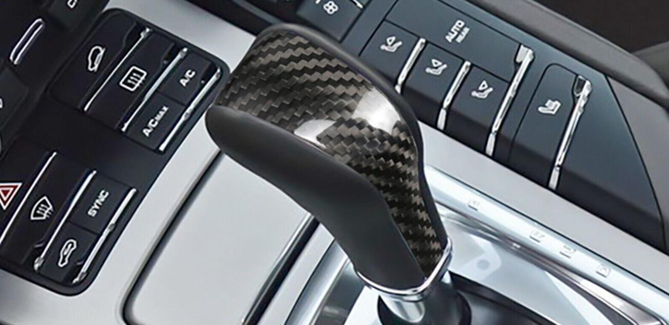 Porsche Cayenne Carbon Fiber Gear Shift Knob Cover Porsche Cayenne Carbon Fiber Gear Shift Knob Cover