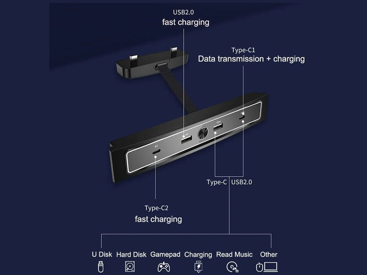 Tesla USB Hub Docking Station Model 3 Y
