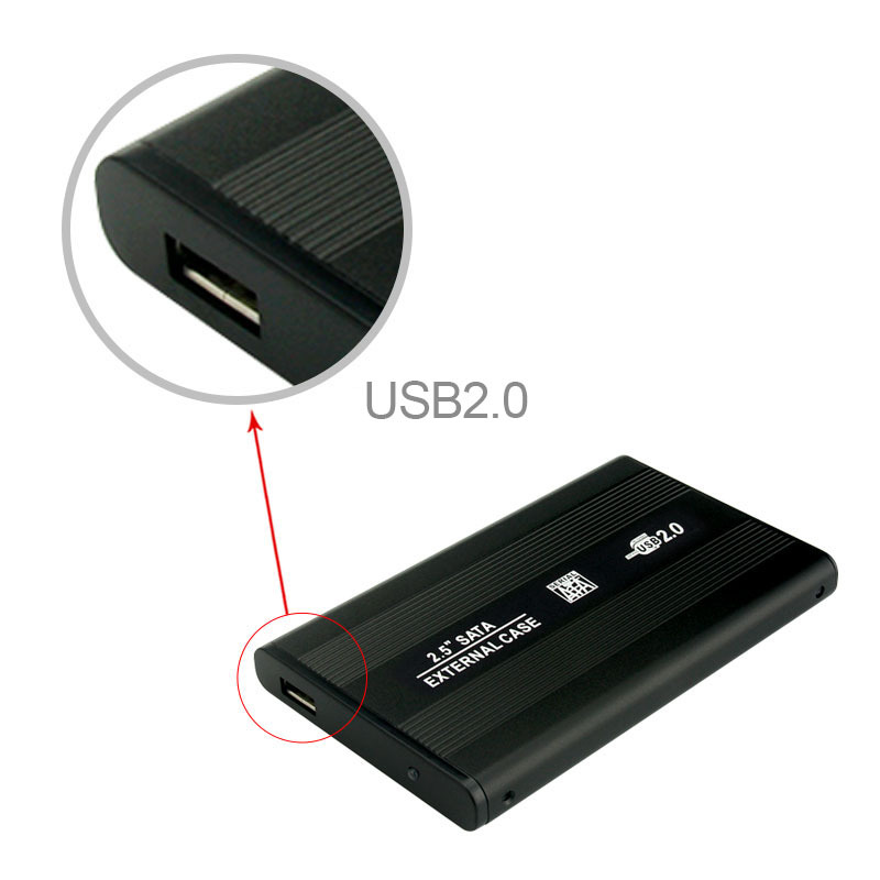 Aluminum USB SATA HDD External Enclosure 2.5 inch
