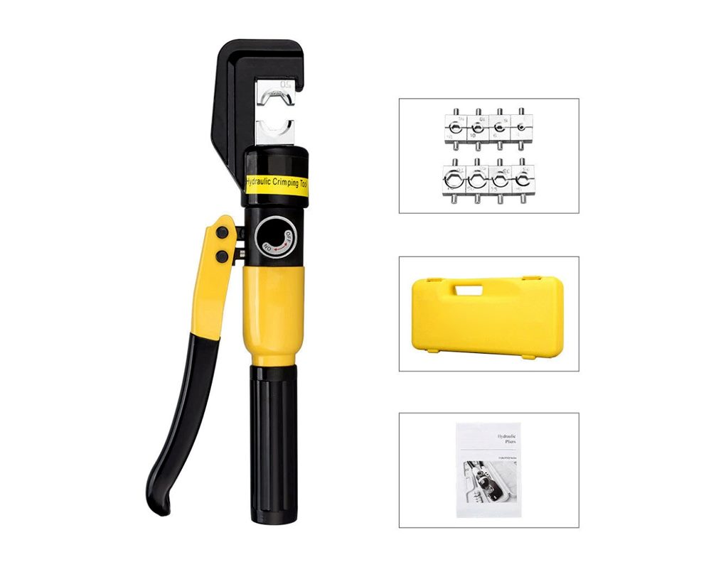 Hydraulic Crimper Cable Tool Kit 8 Ton 4mm - 70mm
