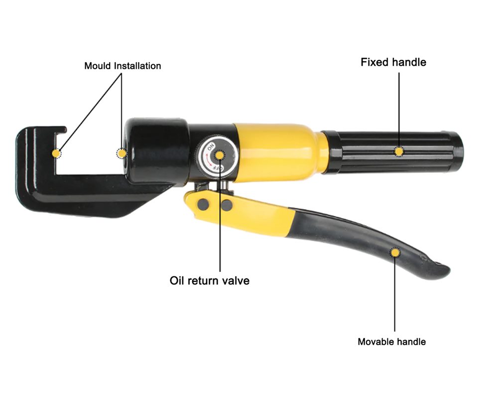 Hydraulic Crimper Cable Tool Kit 8 Ton 4mm - 70mm
