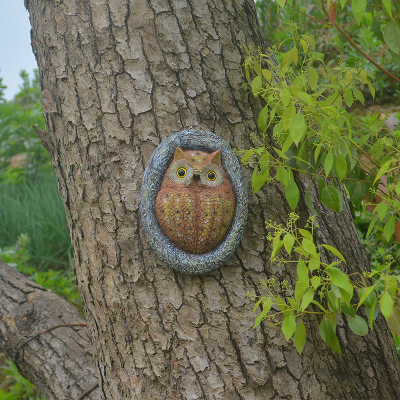 Owl Hanging Board Resin Ornaments Owl Hanging Board Resin Ornaments