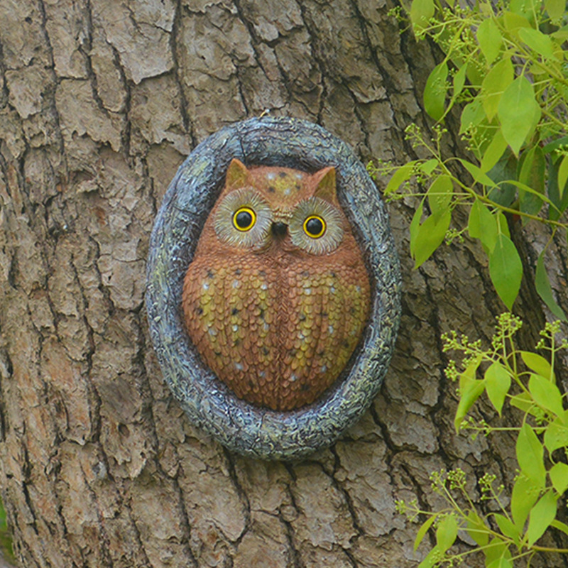 Owl Hanging Board Resin Ornaments Owl Hanging Board Resin Ornaments