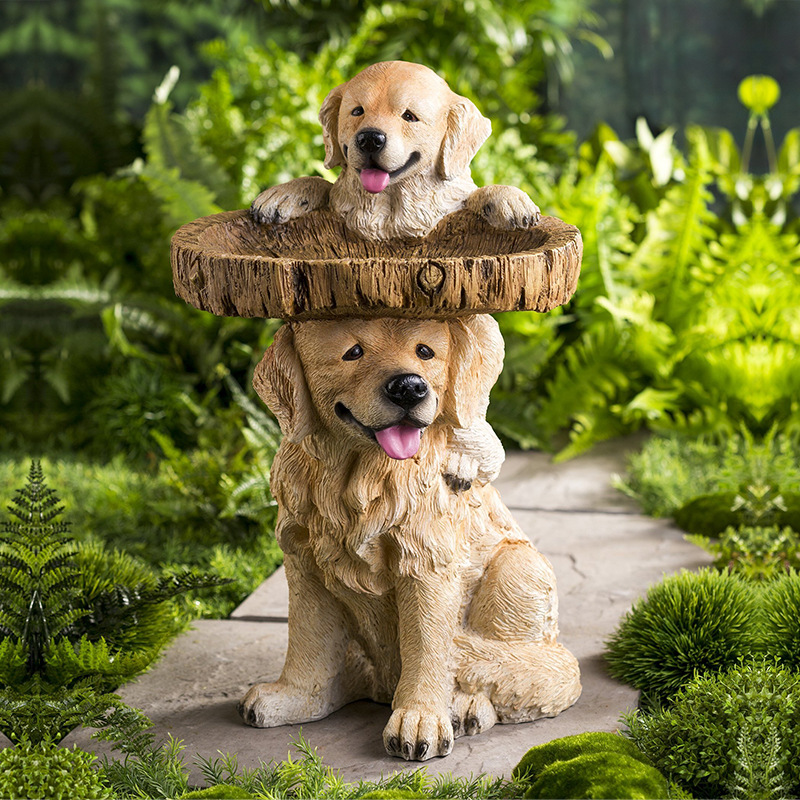 Playful Garden Dog Statues Ornament Playful Garden Dog Statues Ornament