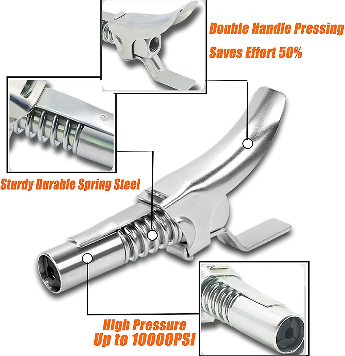 Quick Release Grease Gun Coupler - Universal