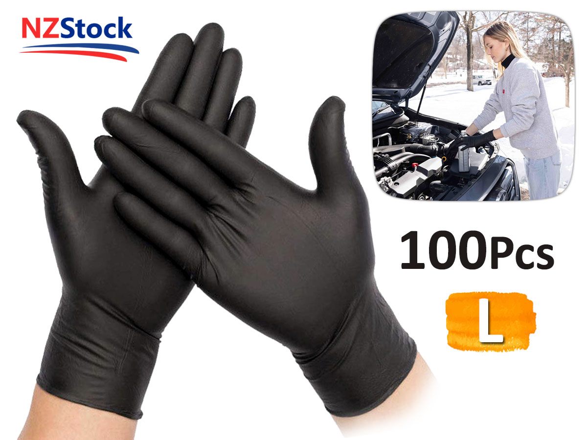 Disposable Nitrile Gloves Black 100 pcs Disposable Nitrile Gloves Black 100 pcs