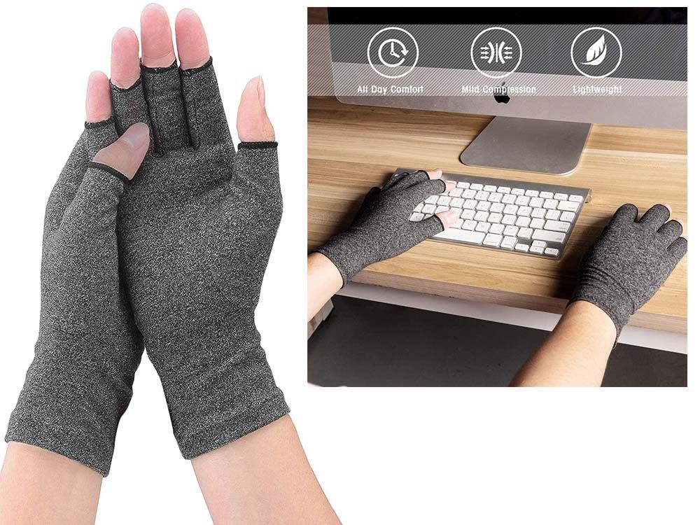 Compression Gloves Large Wrist Brace Support
