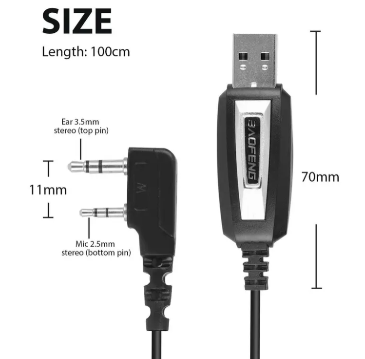 USB Programming Cable for Baofeng