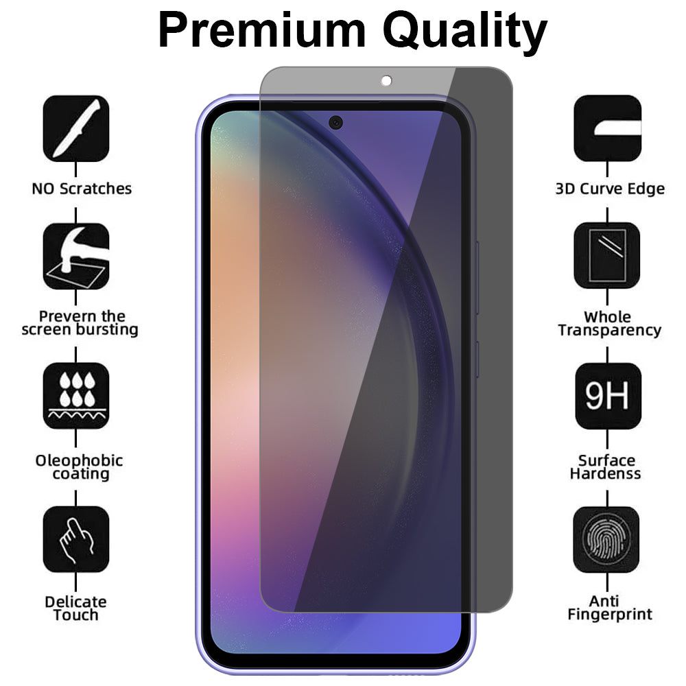 Samsung Galaxy A54 5G Privacy Screen Protector Tempered Glass Full Screen