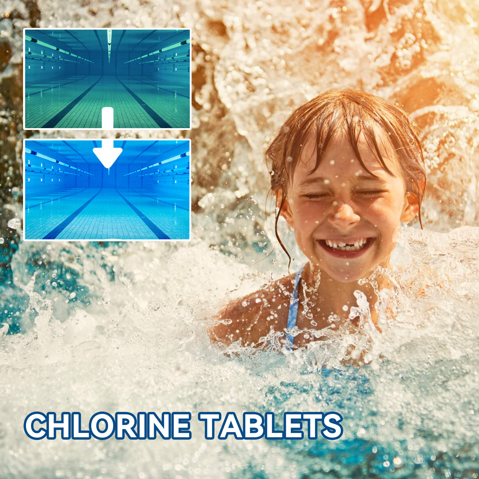 Swimming Pool Cleaning Chlorine Tablets 300 pcs
