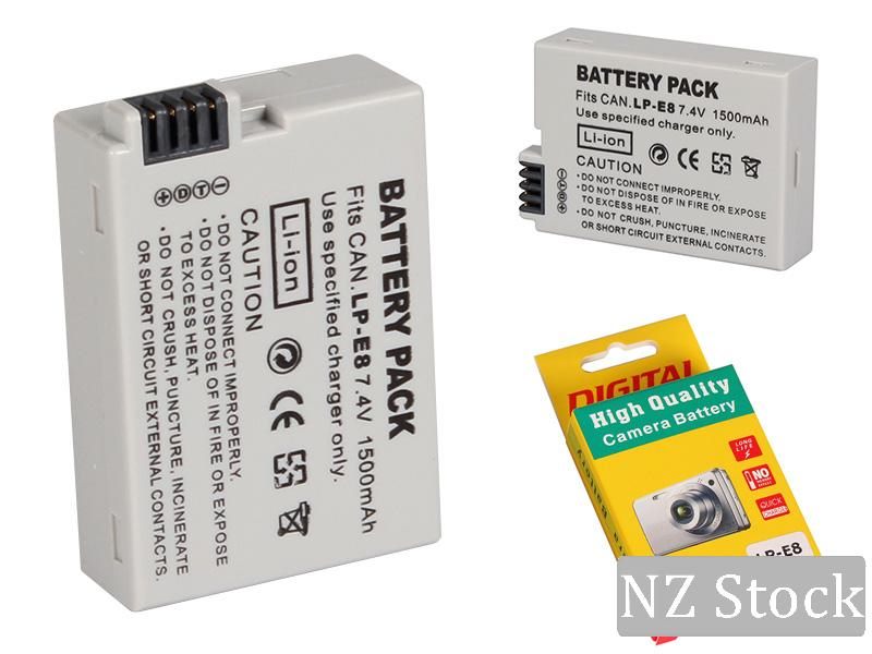 LP-E8 Battery for Canon 700D 650D 600D 550D 1800mAh