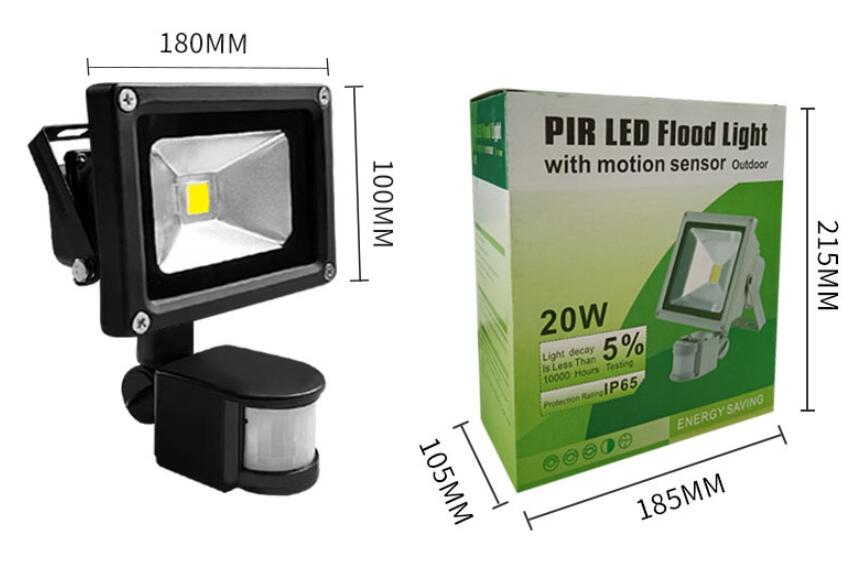 Motion Sensor Outdoor White LED Flood Light -20W