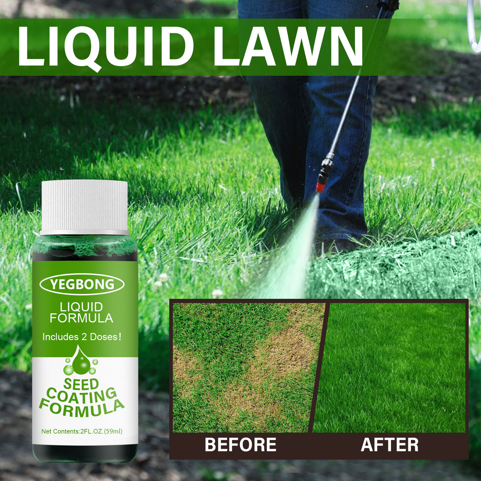 Household Seeding System Liquid Spray Seed Lawn Care Household Seeding System Liquid Spray Seed Lawn Care