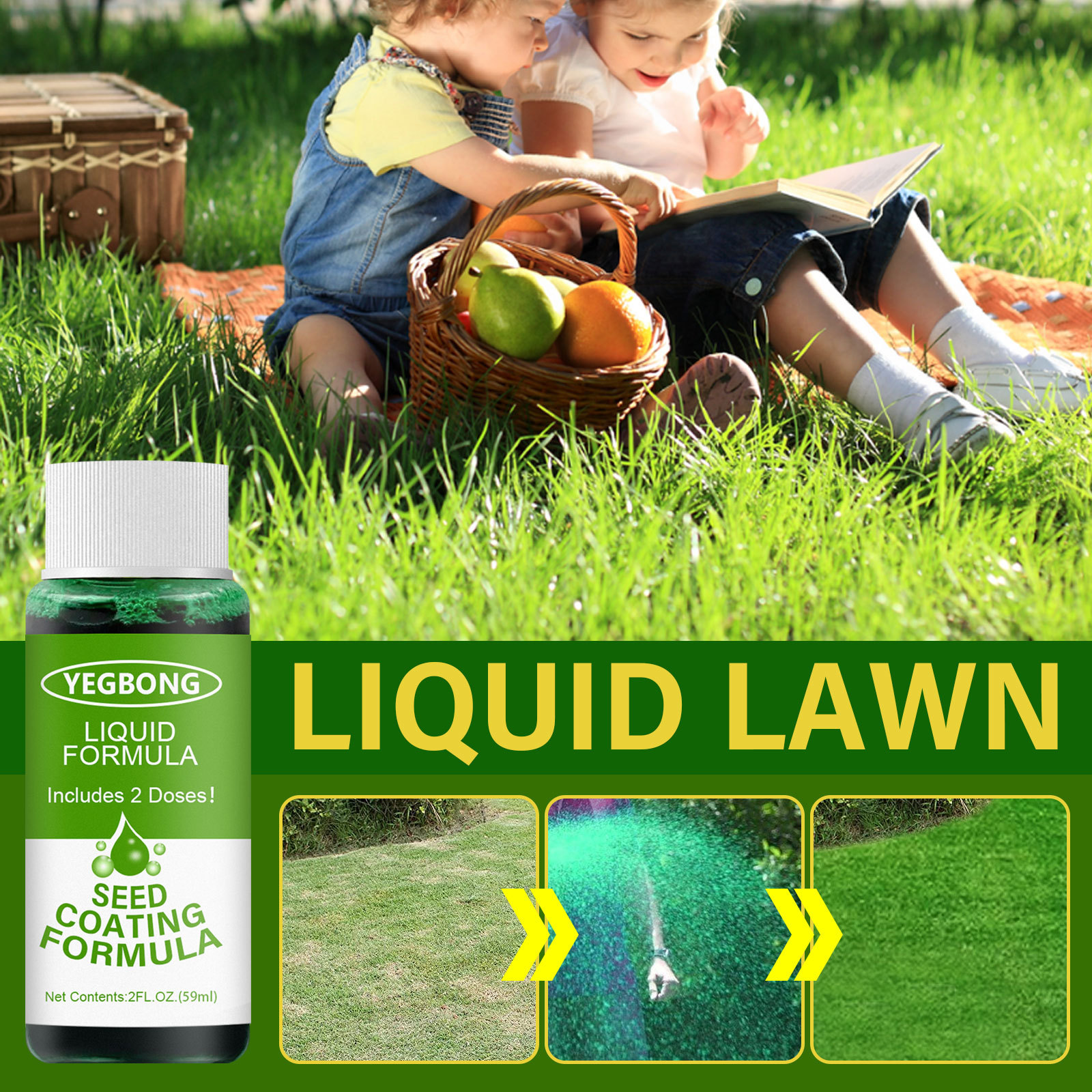 Household Seeding System Liquid Spray Seed Lawn Care Household Seeding System Liquid Spray Seed Lawn Care