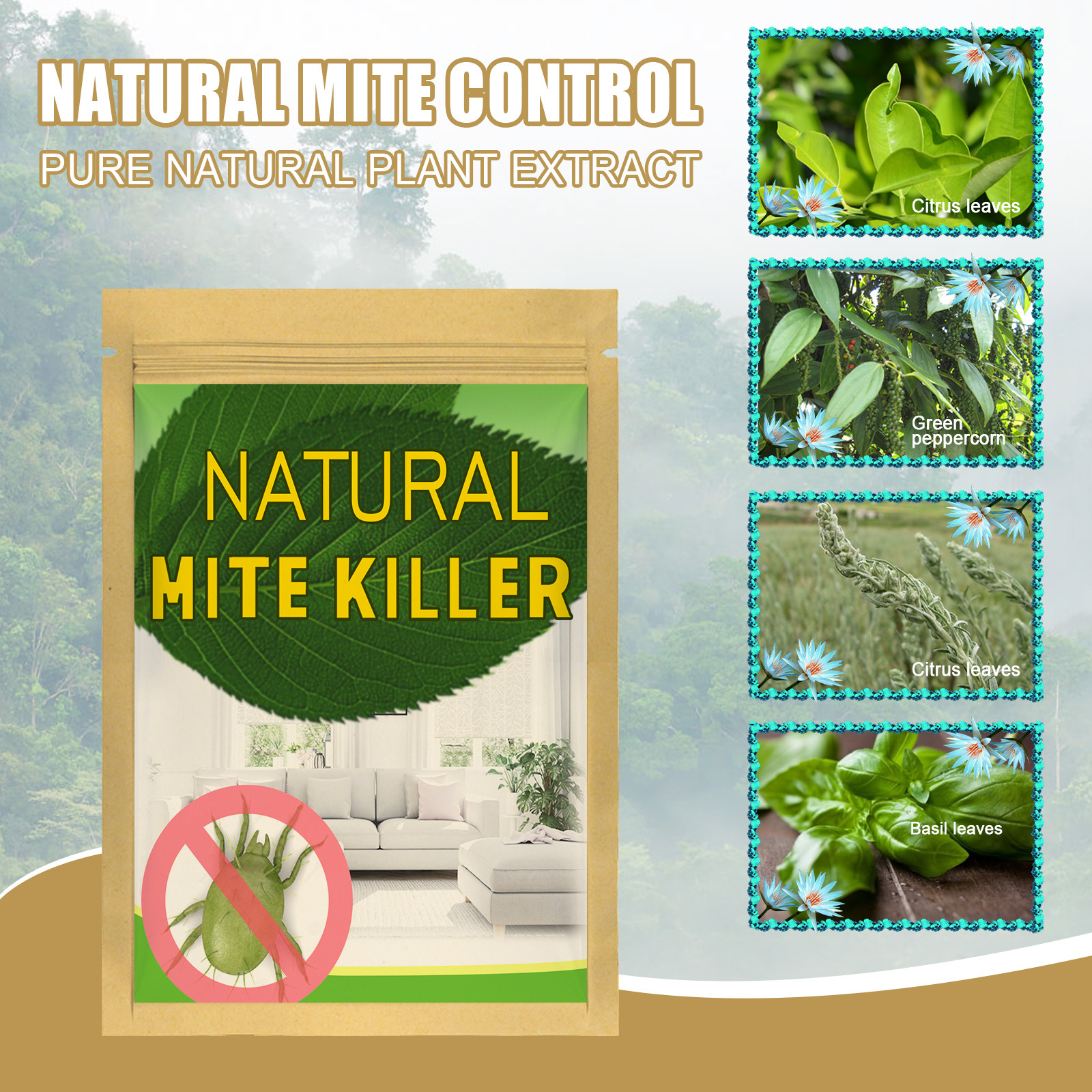 10pcs Bags Dust Mite Killer Mite Eliminator
