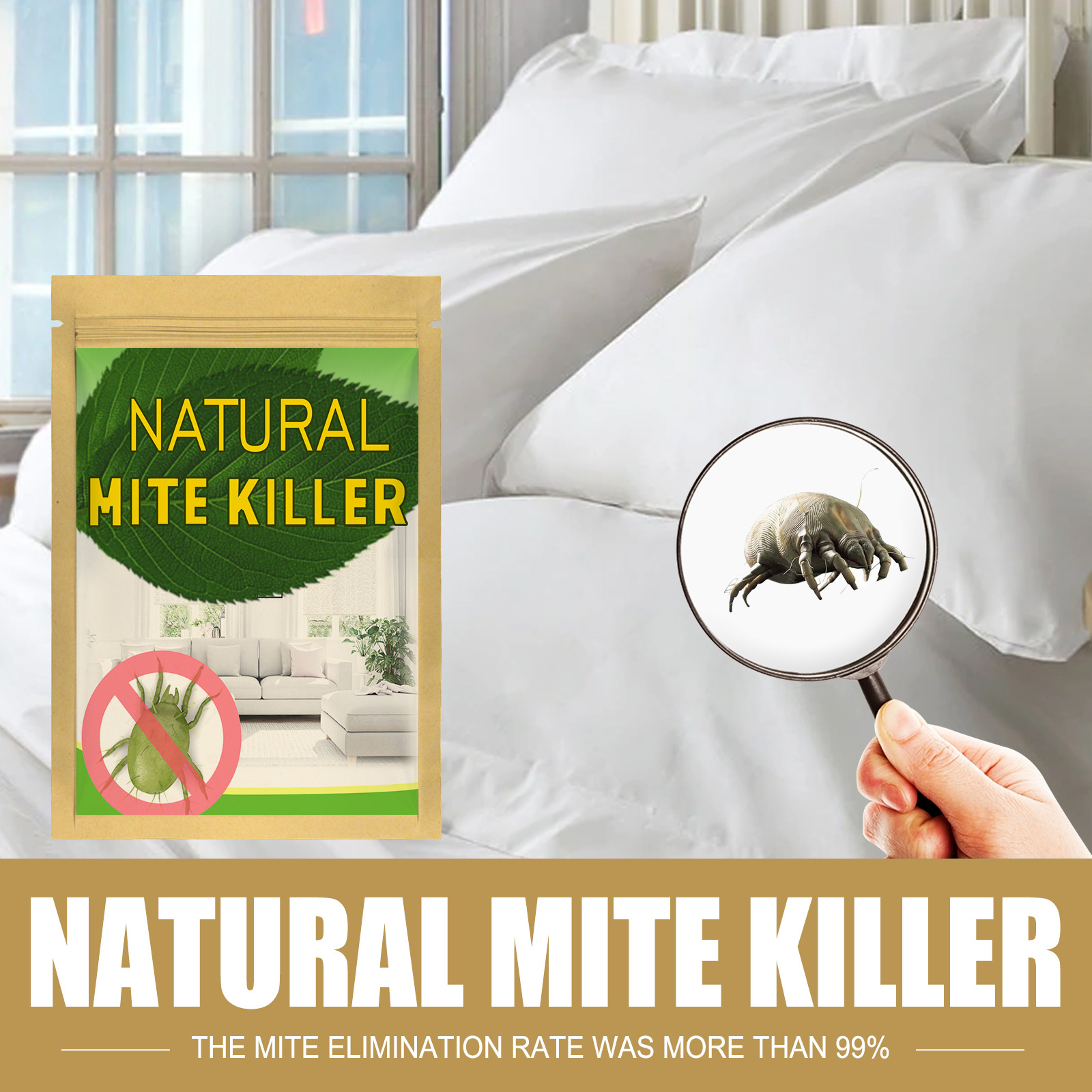 10pcs Bags Dust Mite Killer Mite Eliminator