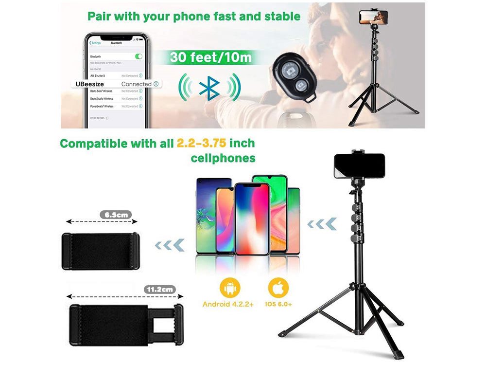 Phone Tripod Stand with Remote Phone Tripod Stand with Remote